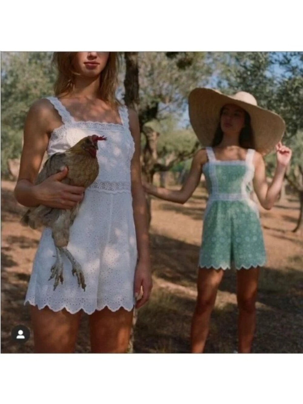 Charo Ruiz Zuma White Eyelet Lace Linen Embroidered Playsuit Romper Boho Beachy - Picture 14 of 14